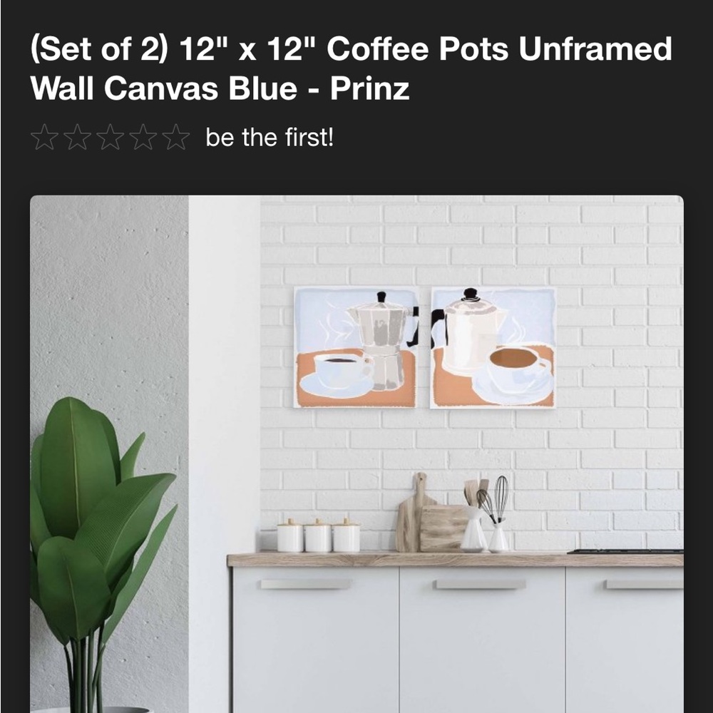 Coffe pots canvas wall art home decor